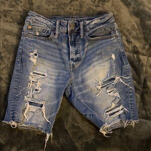 American Eagle Outfitters Light Blue Denim Shorts